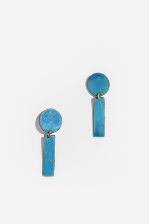 Cobalt Windchime Earring