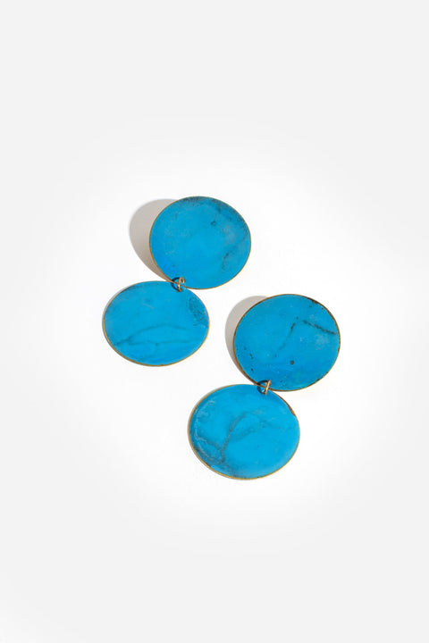 Double Cobalt Earring