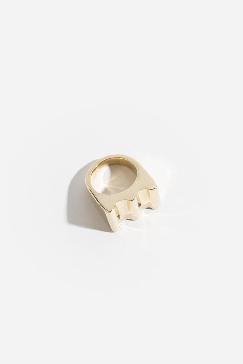 Wave Signet Ring