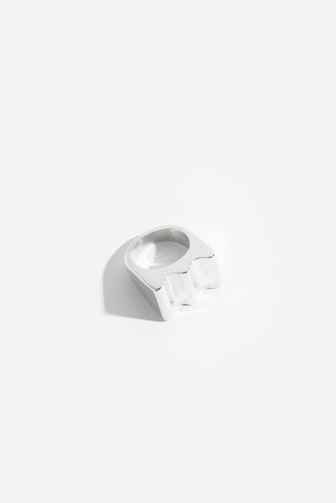 Wave Signet Ring